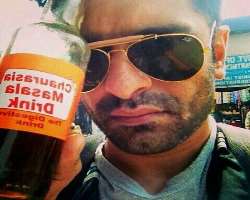 Eijaz Khan consuming alcohol